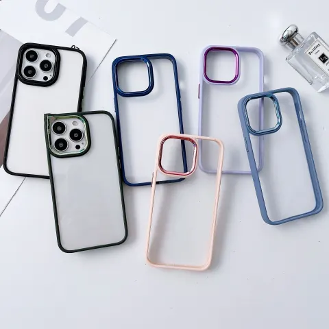 Electroplated Transparent Frosted Protective Case for Mobile Phone