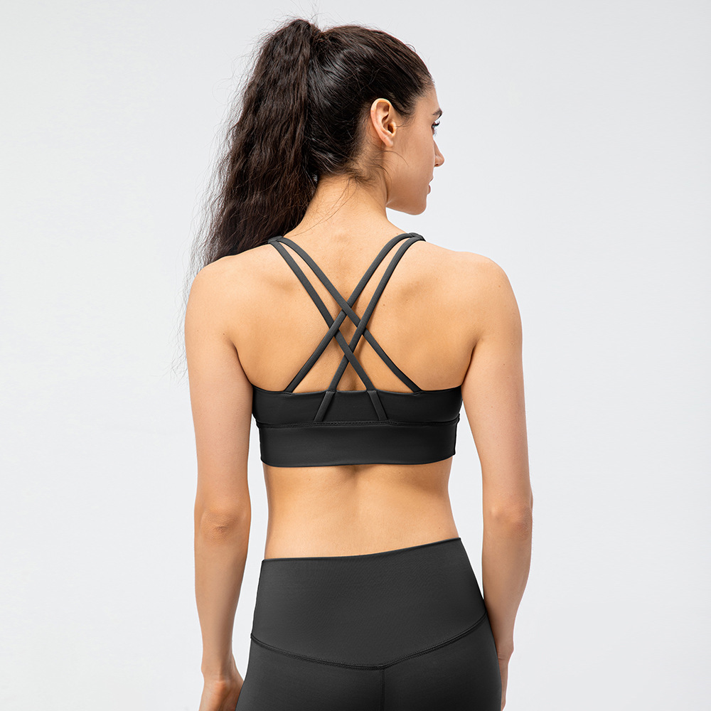 Title 4, Cross backless strakke fitness yoga sportbeha v...