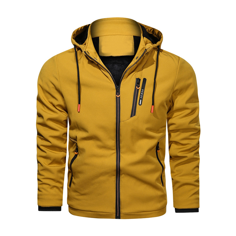 Casual Sports Zipper Decoration Multicolor Thin Cotton Jacket