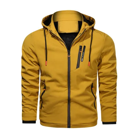 Casual Sports Zipper Decoration Multicolor Thin Cotton Jacket