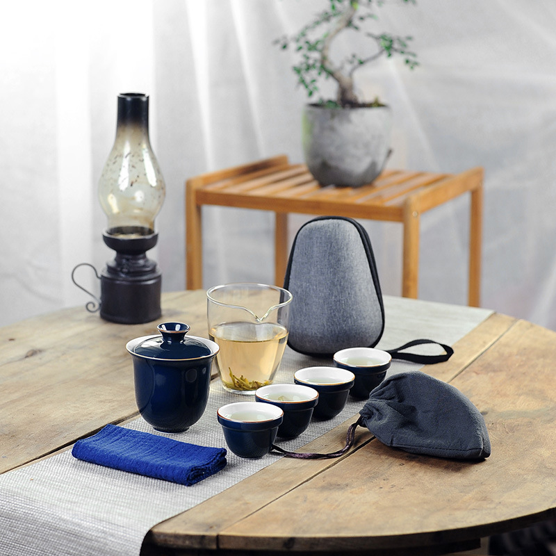 طقم شاي كونغ فو ياباني للسفر