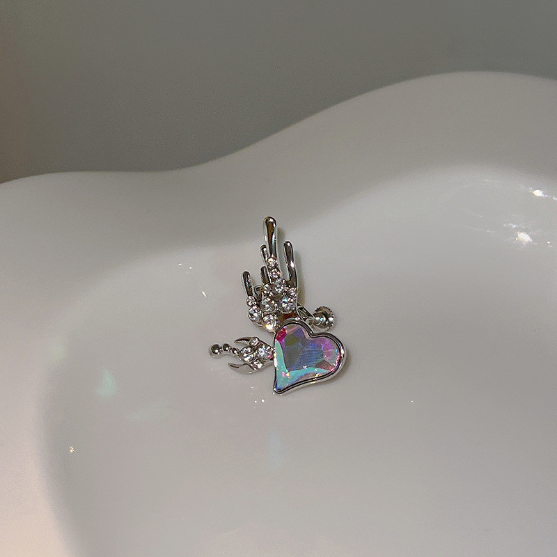 Colorful Love Angel Wings Without Ear Holes Ear Clip