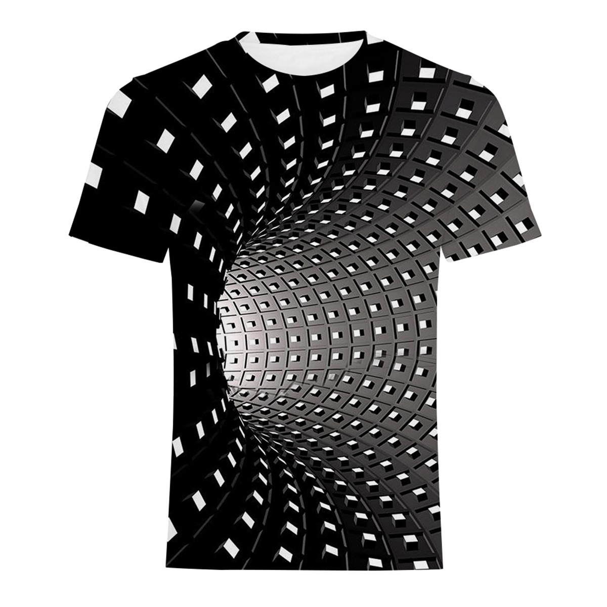 Title 15, T-shirt da uomo casual con stampa digitale e gi...