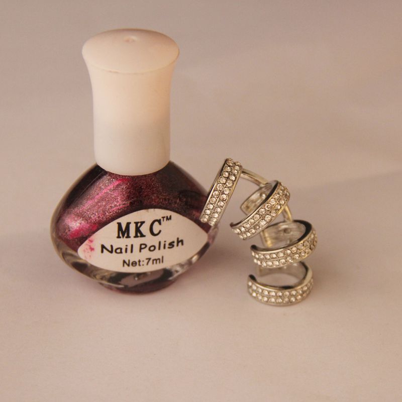 Alloy Diamond Ear Bone Clip Earrings