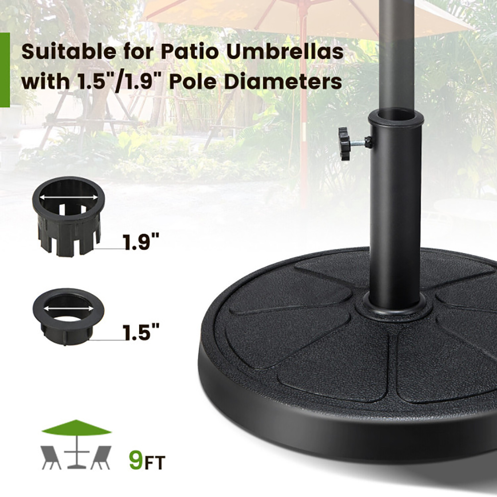 31LBS 18 Inch Round Outdoor Umbrella Base_voghion.com