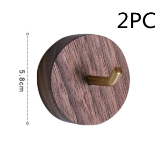 2PC Black walnut round