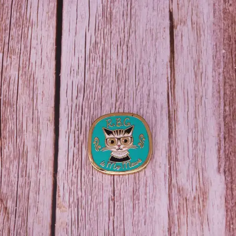 Ruth Ginsburg Inspired RBG Cat Brooch Women's Power Equality