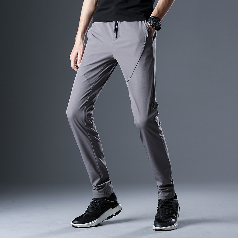 Title 12, Straight stretch Korean casual pants