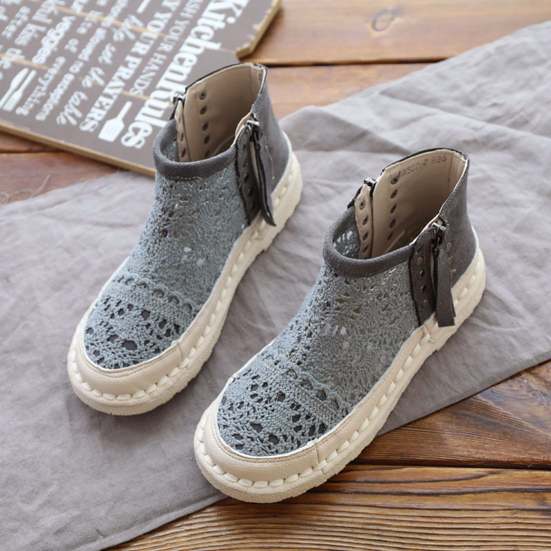 Flat Bottom Women's Shoes Mori Short  All-match Soft Bottom Martin Boots