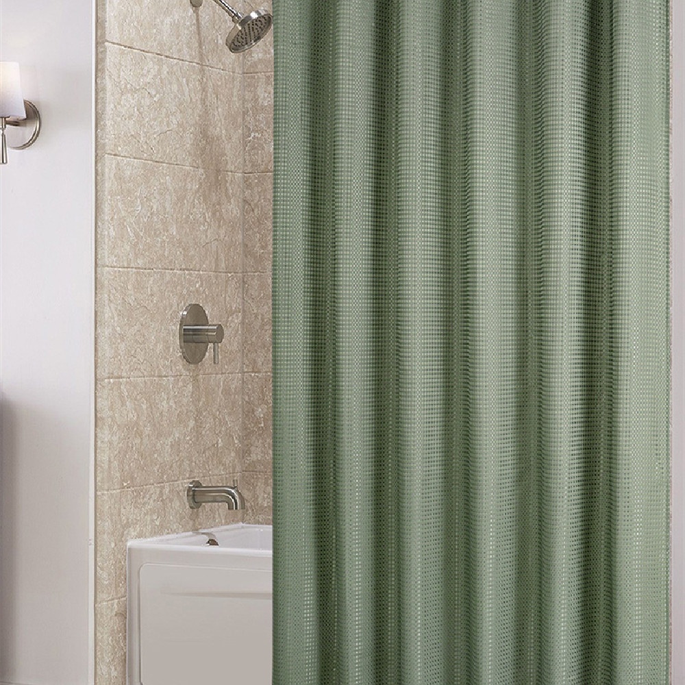 Title 2, Plain Waffle Polyester Shower Curtain