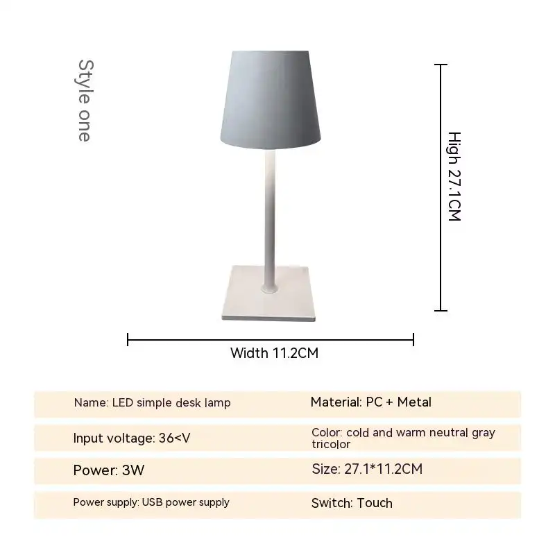 Modern Minimalist USB Wireless Charging Small Night Lamp