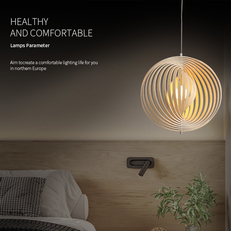 Title 5, Nordic Rotating Ring Moon Restaurant Chandelier