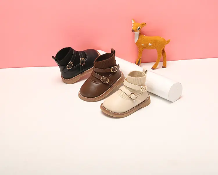 Men's And Women's Autumn And Winter Plus Velvet Soft Sole Baby Shoes