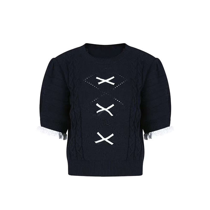 Women's Fashion Personality Puff Sleeve Short Sleeve Top