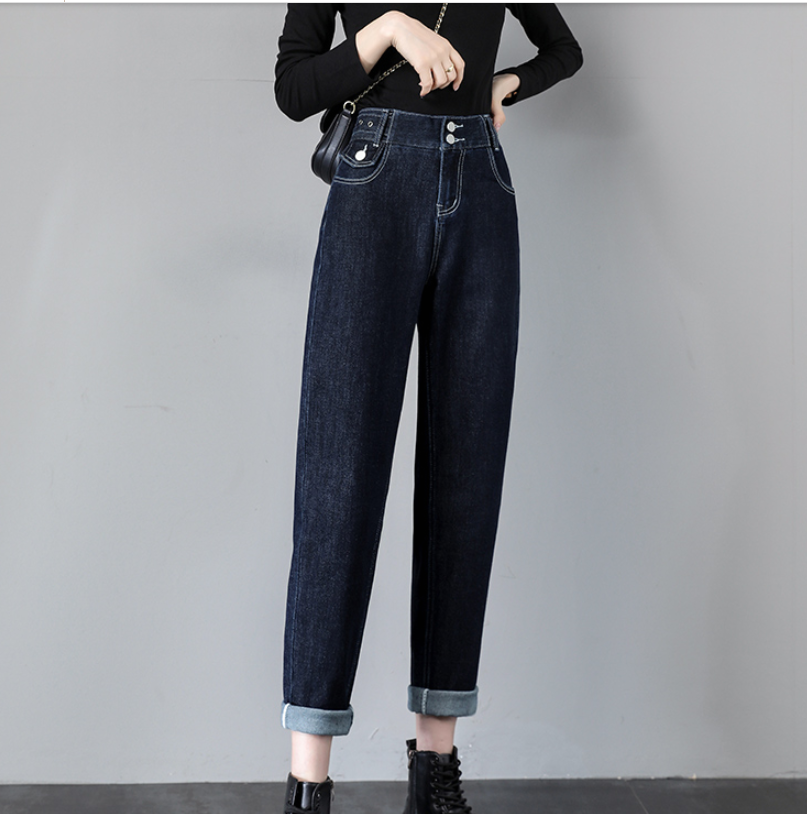 Straight Loose High Waist Slimming Radish Daddy Female Pants