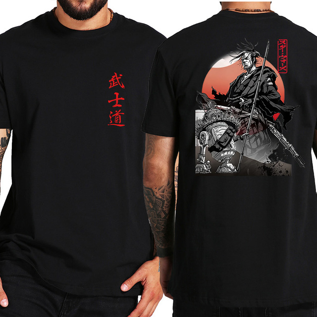 Title 2, Japon Samurai Spirit T-shirts Style japonais Ba...