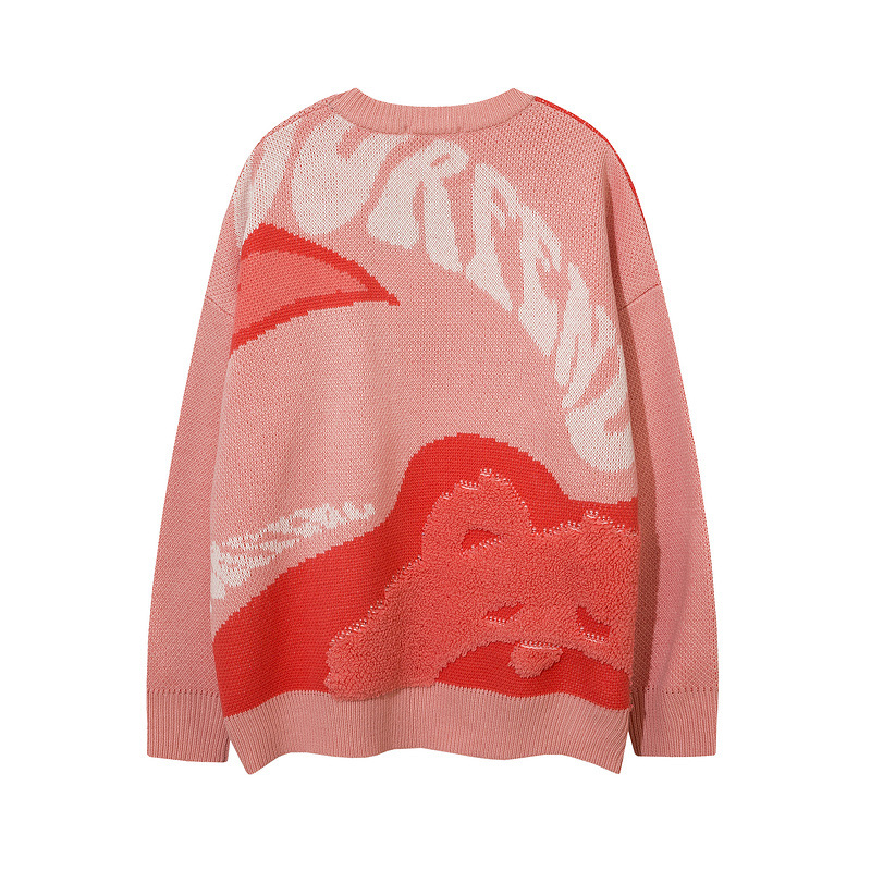 Men's Sweater Long Sleeve Loose Fit Men's And Women's Knitwear