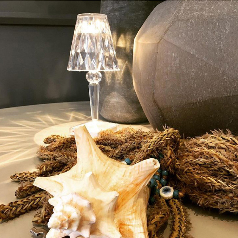 Rechargeable Crystal Table Lamp, picture 2 of 7