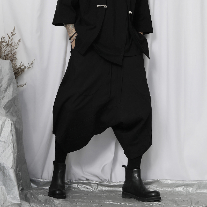 Men's Japanese Loose Fitting Wide Leg Casual Pants