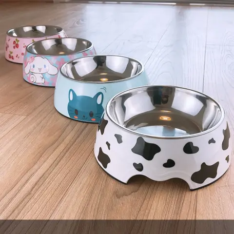 Dog Bowl Cat Food Stainless Steel Pet Supplies