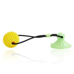 Corn Ball Chew Toys For Interactive Suction Cup Dog Tug Of War Toys Teething Rope Toys For Dog Boredom Enrichment Teeth Cleaning For Medium Large D... - View 1