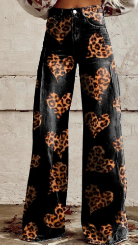 3D Digital Printed Women's Imitation Jeans