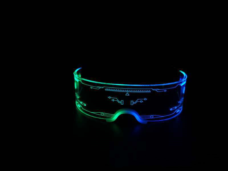 Title 2, Halloween Amazon LED Colorful Glowing Glasses C...