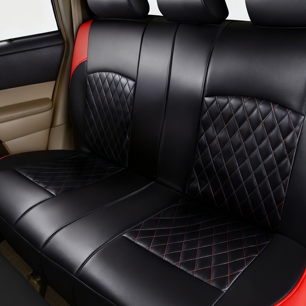 9pcs Full Set Universal PU Leather Seat Covers Protectors Non-Slip — image 3