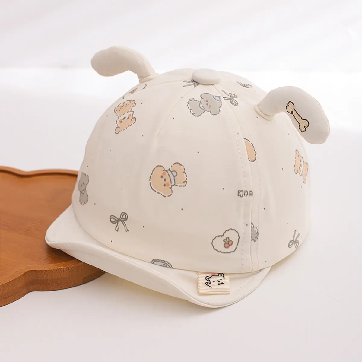 Summer Children's Model Breathable Dog Decoration Round-top Soft Brim Sun Protection Headgear With Refreshing Childlike Style Baseball Cap For Daily Use