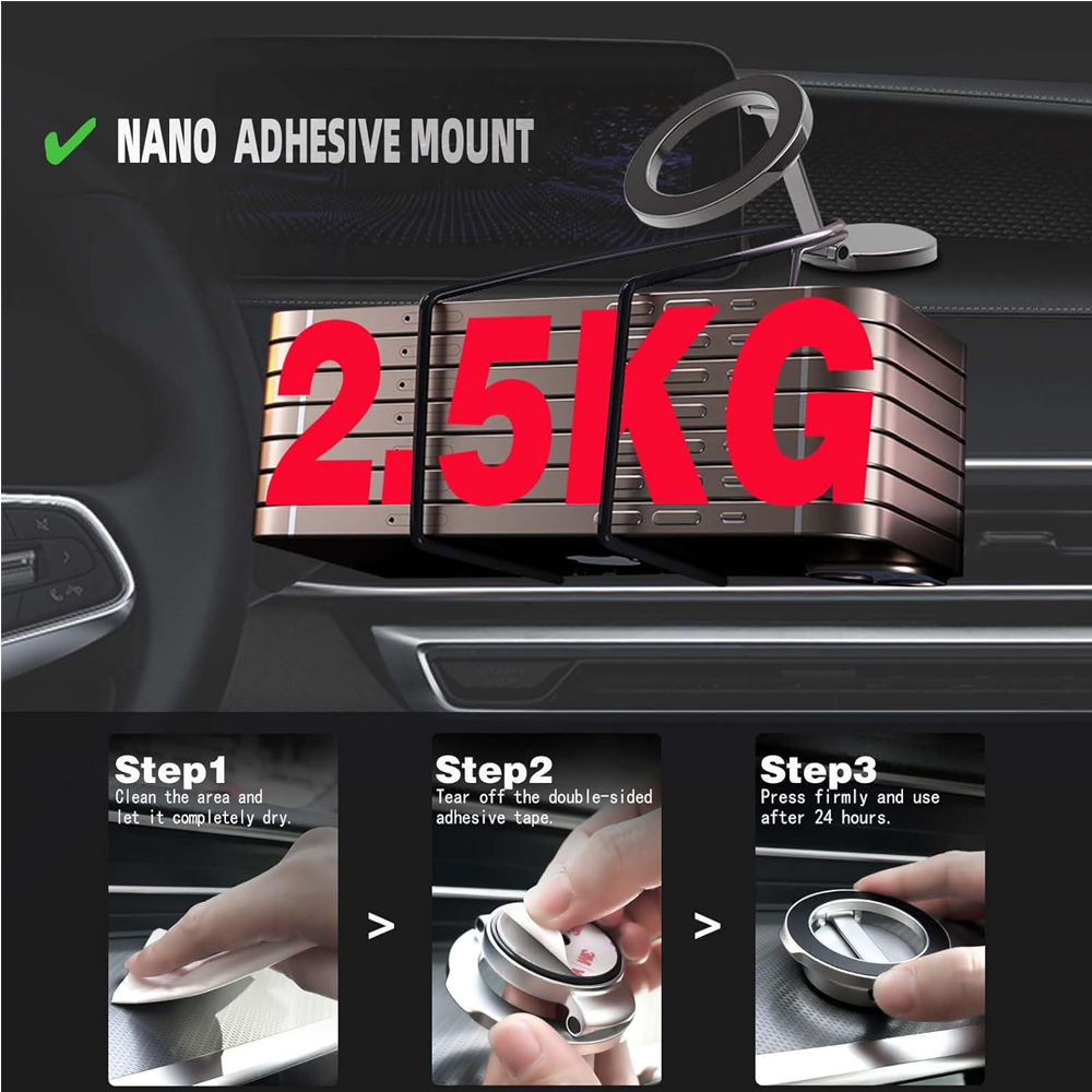 Mobile Phone Holder, Adjustable Magnetic Car Phone Holders_voghion.com