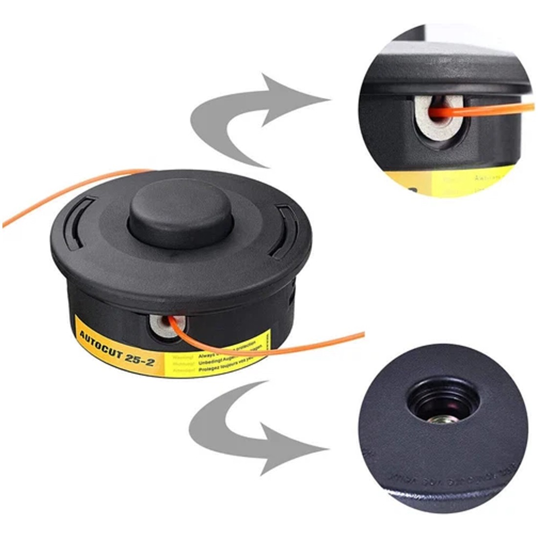 2Pcs For Stihl Autocut 25-2 Bump Feed Petrol Strimmer Trimmer Head 4002 710 2191 — image 4