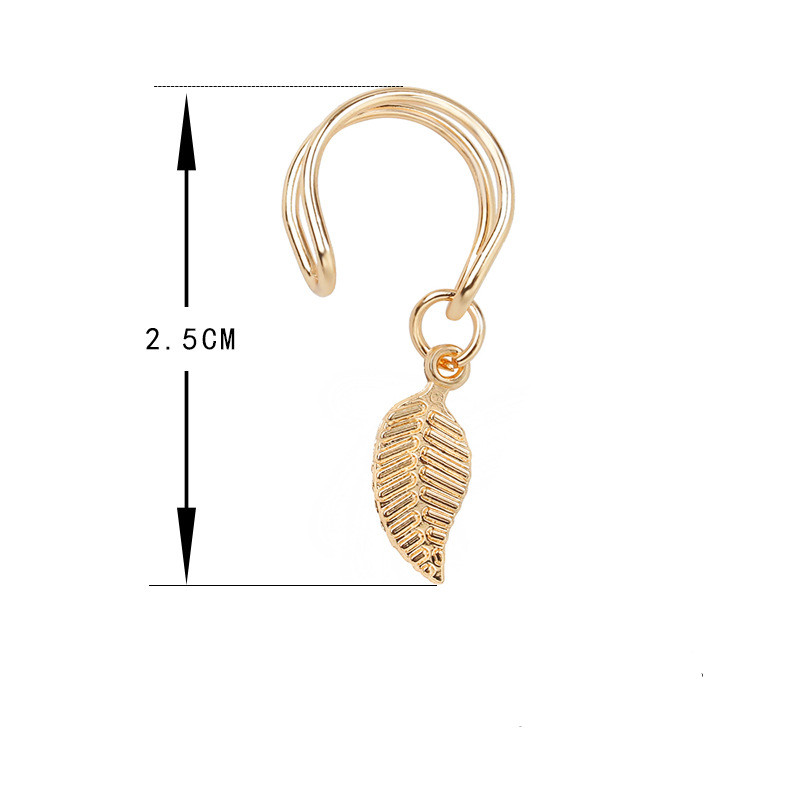 Fashion Leaves Non Piercing Ear Clip - Image 4