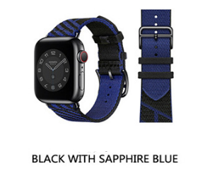 Black with sapphire