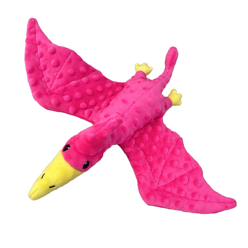 Squeaky Dog Toys Plush Dog Toy With Crinkle Paper Stuffed Durable Dog Chew Toys For Small Middle And Large Dogs Pterodactyl 4