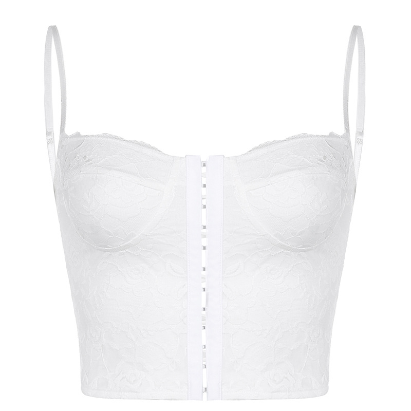 Sexy Lace Back Straps One-shoulder Tube Top Camisole