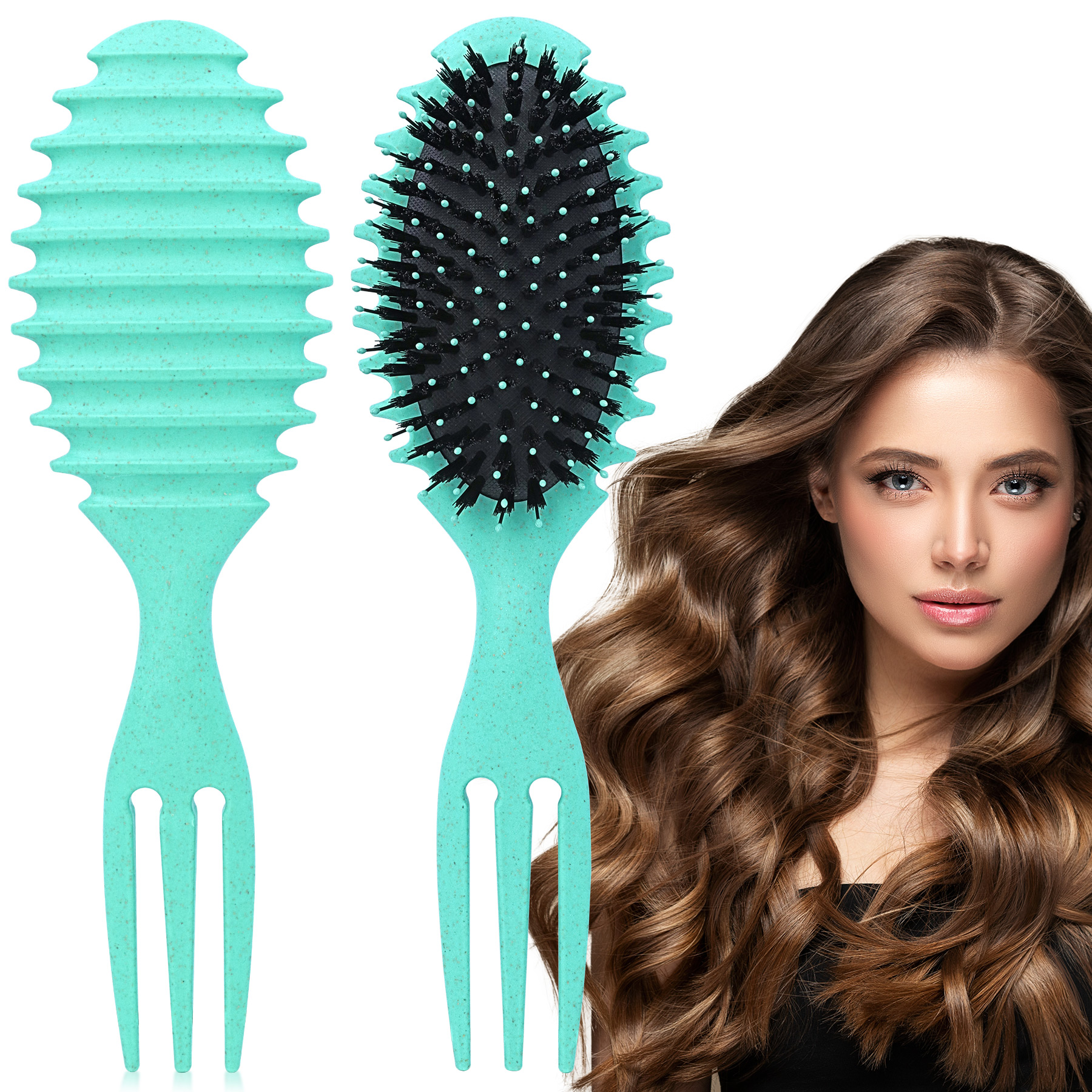 Curl Defining Hair Brush, 2025  Boar Bristle Styling Brush For Curly Hair, Shaping & Defining Curls For Women 7
