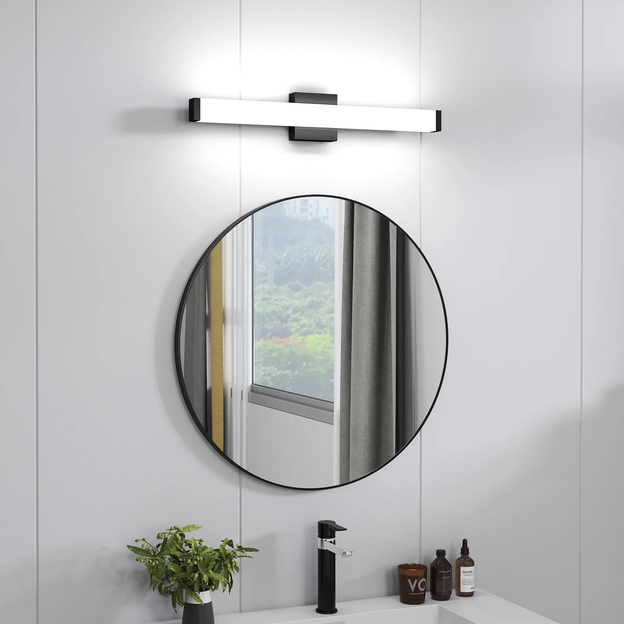 Bathroom Vanity Light Black - 25 Inch
