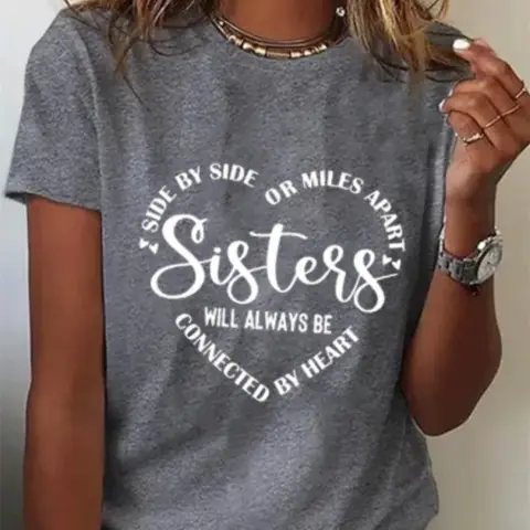 Printed T-shirt Casual Tops for Women