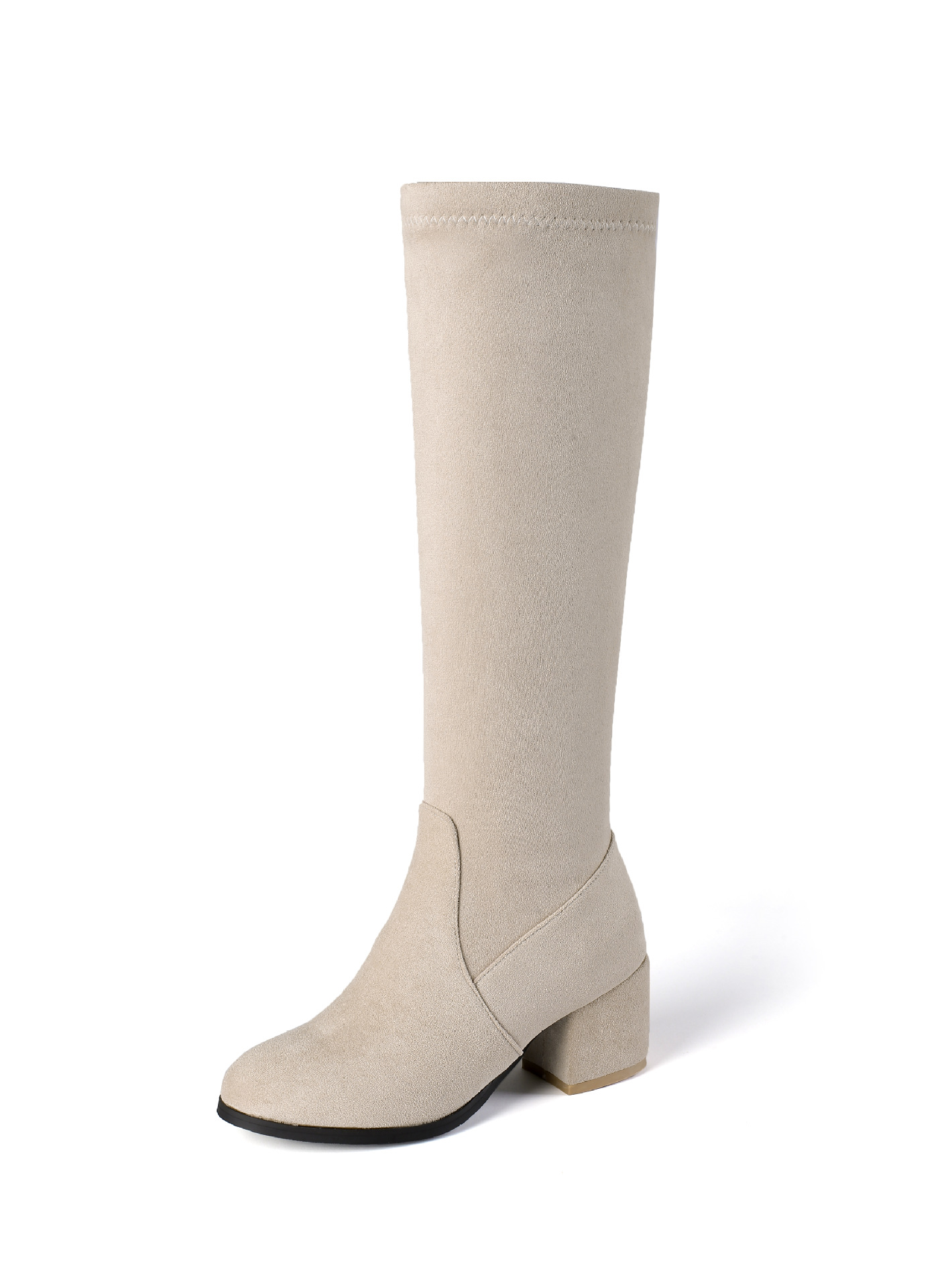 Title 6, Solid Color High Boots Women