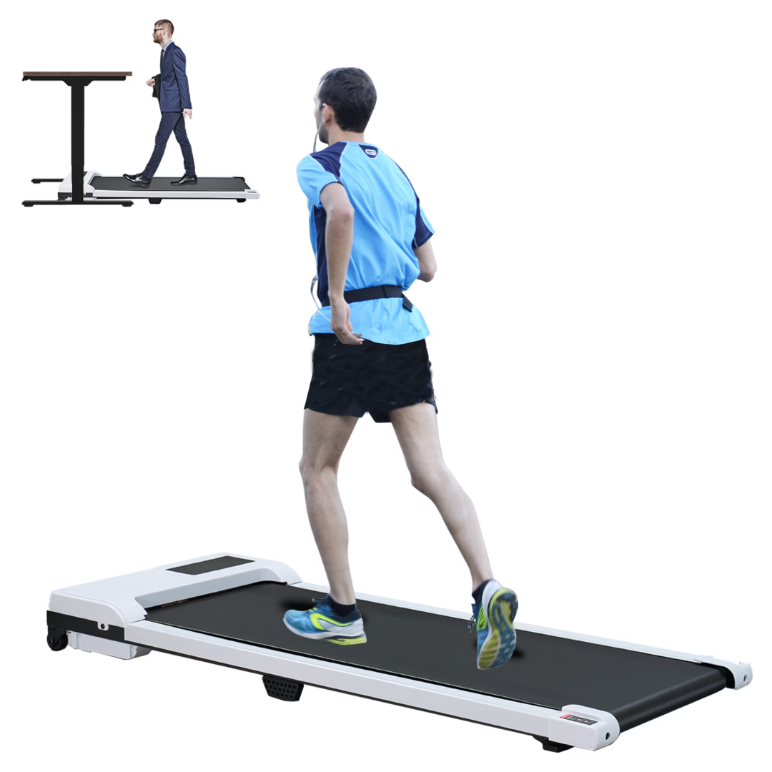 Walking Pad With Quiet 2.0 HP Brushless Motor, Countdown Modes, Spacious Running Area,  220 Lbs Weight Capacity For Home Or Office Workouts, 3 In 1 Portable Treadmill Walking, White