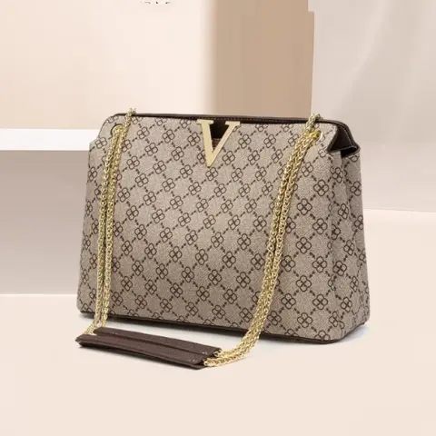 Printed Underarm One Shoulder Cross-body Chain Handbag Female