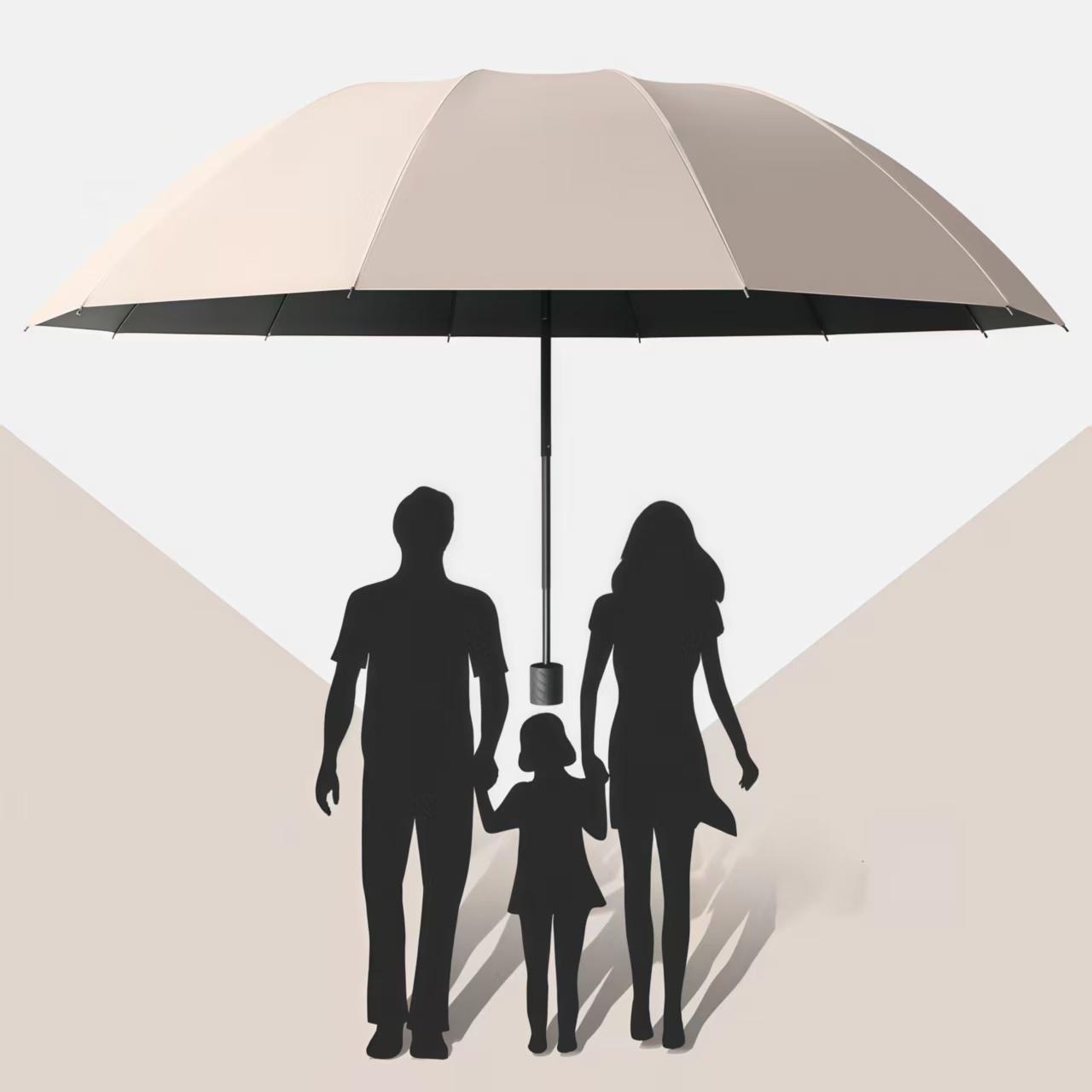 Double Umbrella, 12-rib Reinforced, Windproof And Waterproof, A Must-have Multi-functional Umbrella For Heavy Rain.
