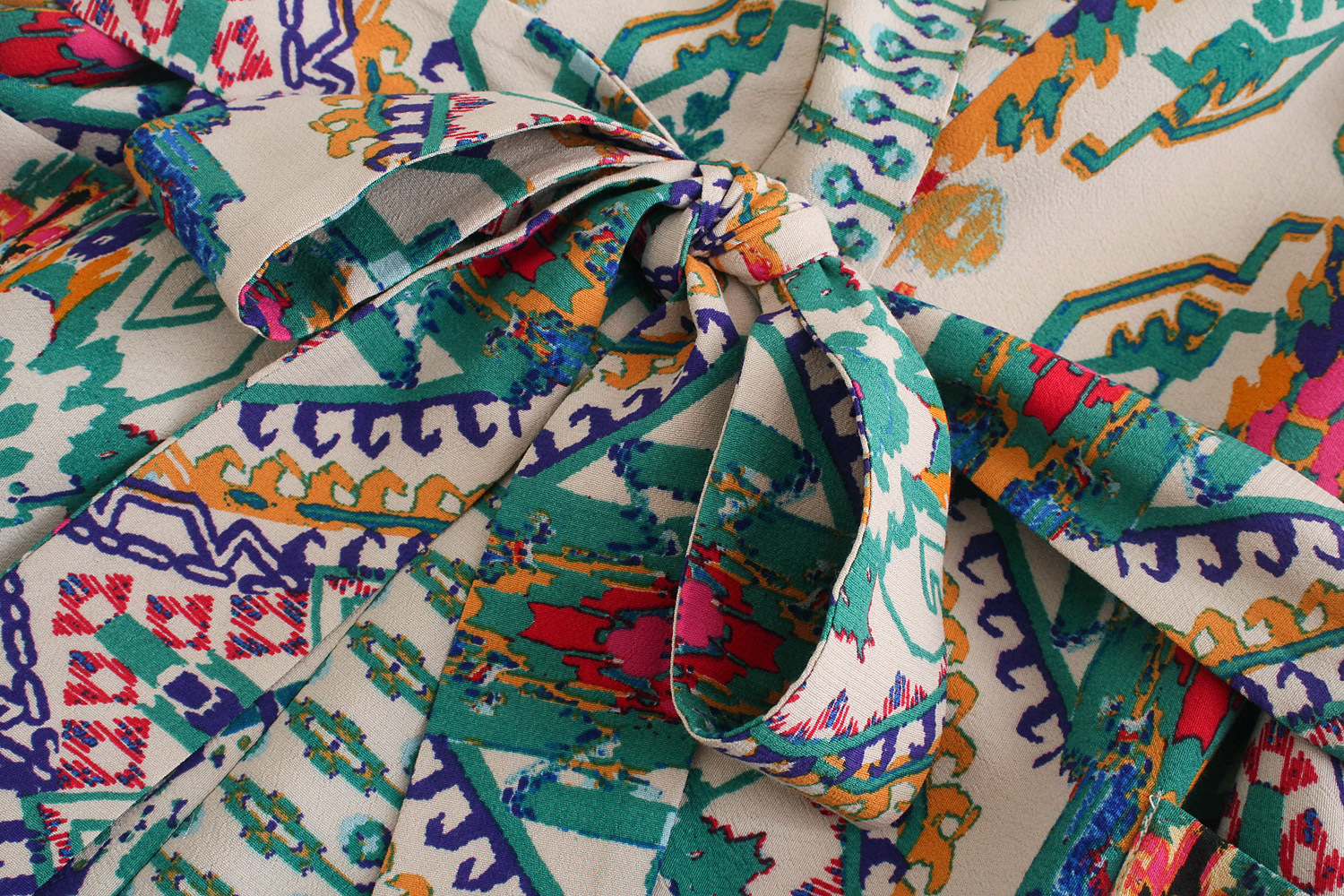 New European And American Style Printed Wide Loose Long Kimono Suit Jacket