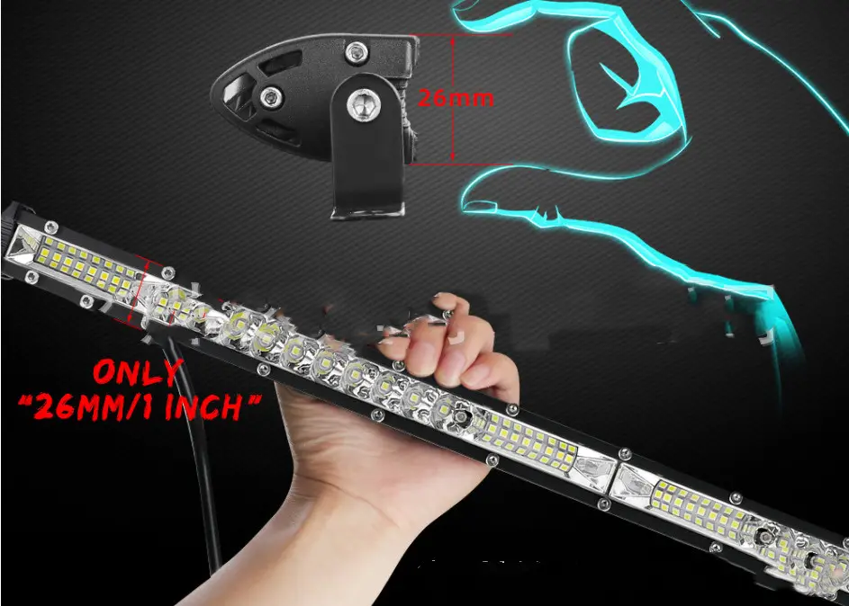 LED Ultra-thin Roof Front Bumper Single Row