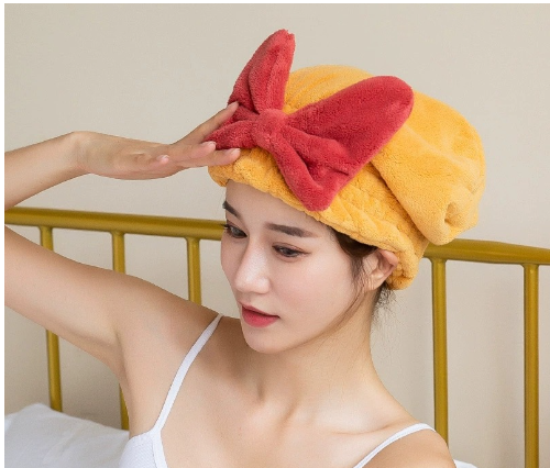 Super Water-absorbing And Quick-drying Bow Shower Cap - Image 11
