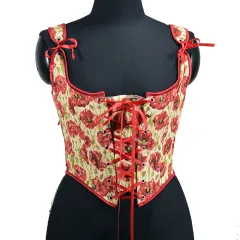 French Tie Half Bust Bras Yarn-dyed Embroidery - White - View 1