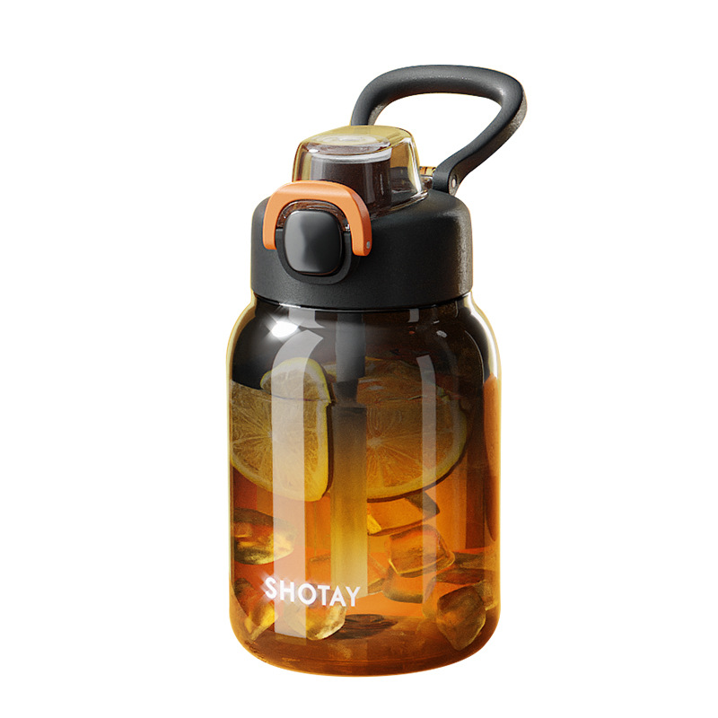 Plastic Cup Cap Straw Portable