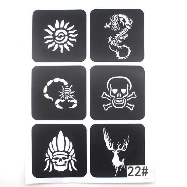 Hollow Tattoo Mold Women's Spray Paint X22 - Shop at LoveMi