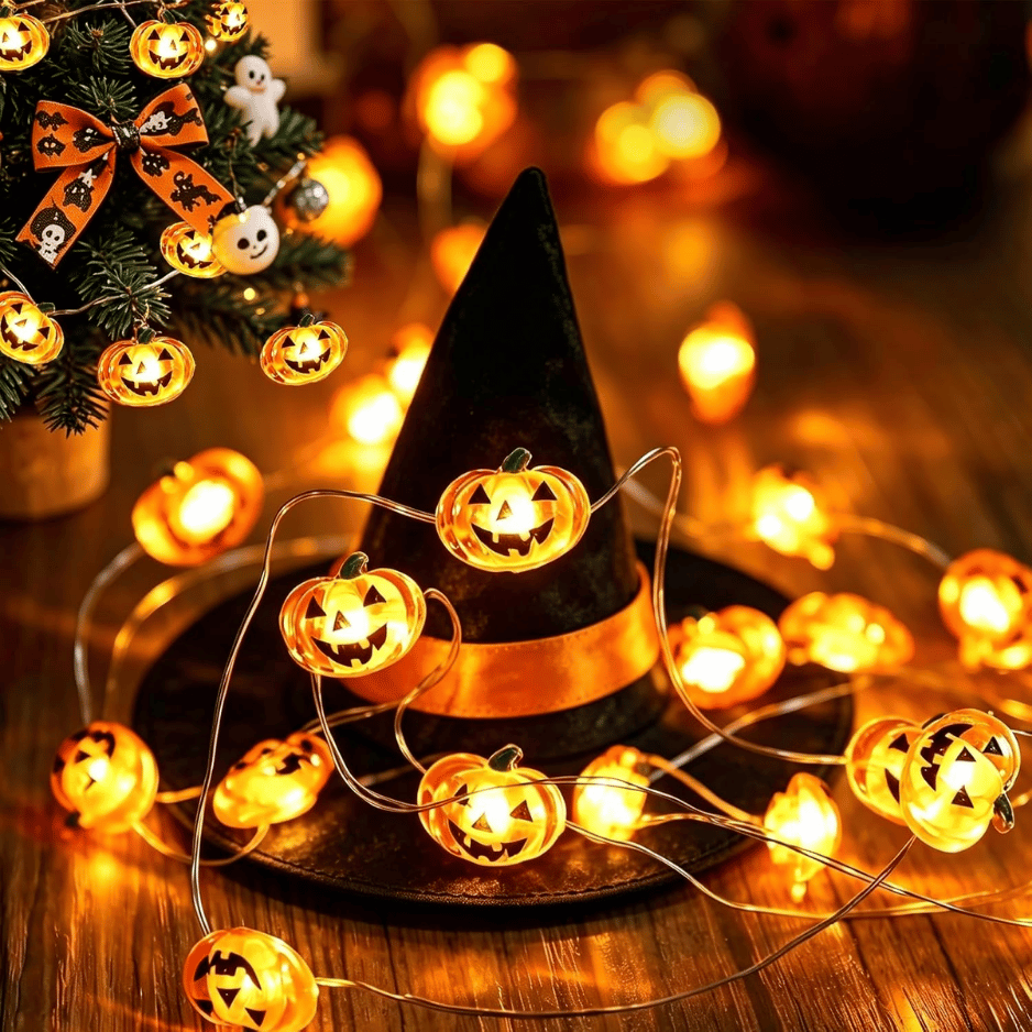 Halloween Pumpkin String Lights Decorations