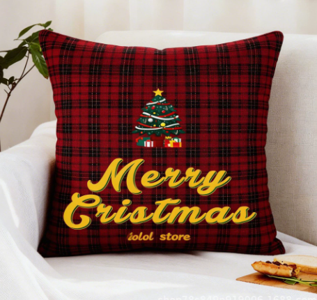 Custom Christmas Pillow Cover, Personalized Photo Pillow Case, Decorative Throw Pillow Cover For Sofa Bedroom Car